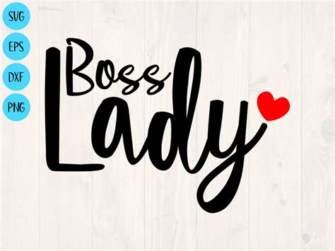Boss lady svg png eps and dxf I'm the boss printable | Etsy