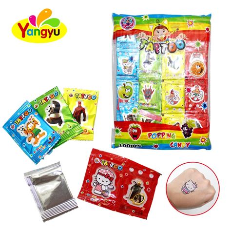 Kosher Candy Fruity Flavor Tattoo Bag Magic Popping Candychina Price
