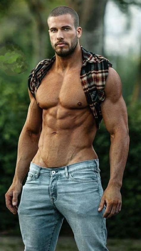 Great Looking Shirtless At The Outdoors Hombres