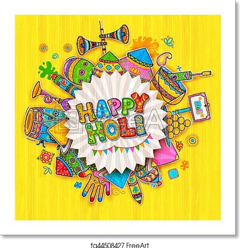 Free Art Print Of Happy Holi Background For Festival Of