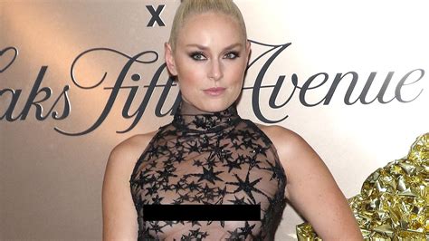 Lindsey Vonn Wears Completely See Through Outfit At Fashion Week Event Lindsey Vonn See