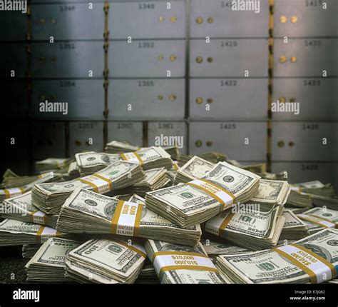 Inside Bank Vault Money