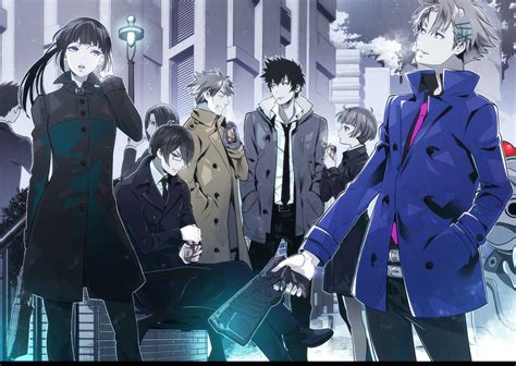 Psycho Pass Kozuki Ryogo Yayoi Kunizuka Risa Aoyanagi Nobuchika