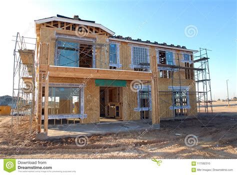 New Home Construction Framing Editorial Image Image Of Beams