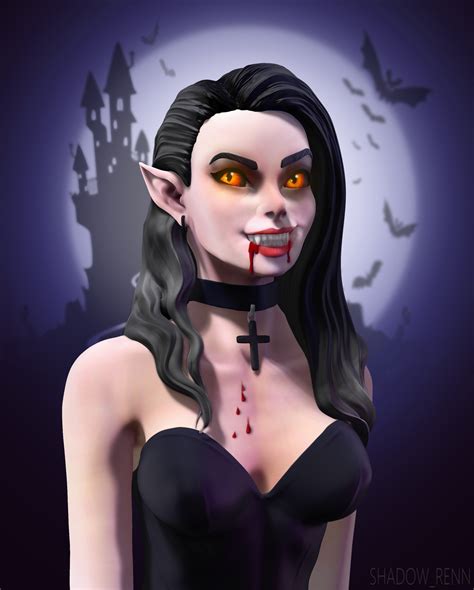 Artstation Vampire Woman 3d Model