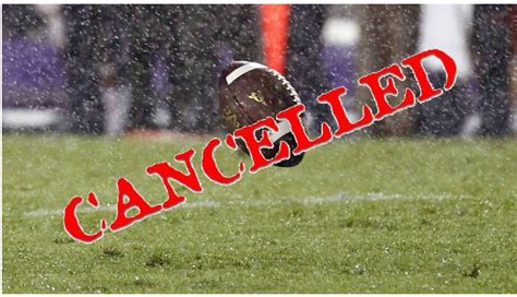 Football And Cheerleading Cancelled For Saturday September 22 Boys