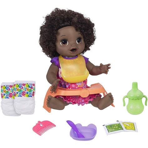 Baby Alive Happy Hungry Baby With Dark Brown Curly Hair E4893 Maqio