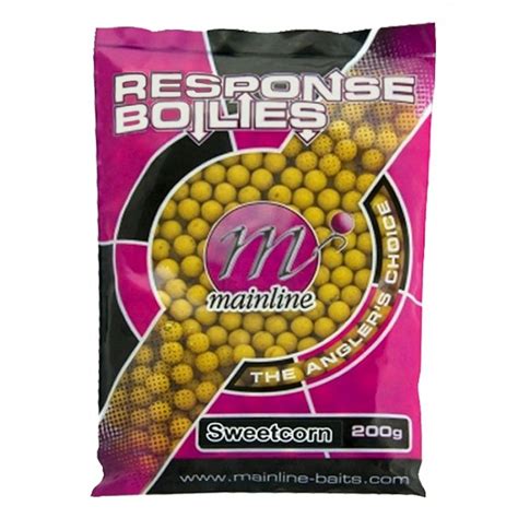 Mainline Response Sweetcorn Boilies 15mm 200g Short Ferry Angling