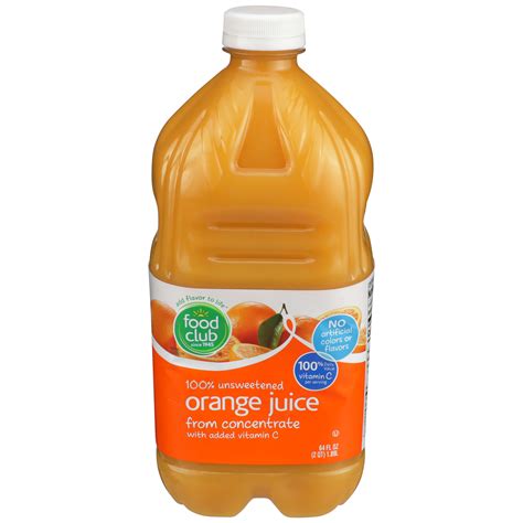 100 Unsweetened Orange Juice Smartlabel™