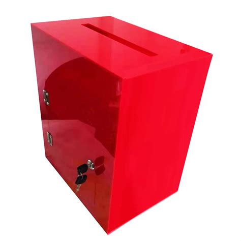 Manufacturers Custom Color With Lock Acrylic Lottery Box Election Box