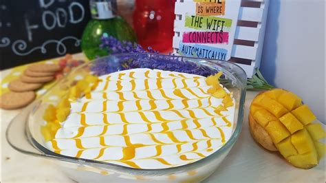 Creamy Mango Delightonly Three Ingredients Dessert Super Easy To Make