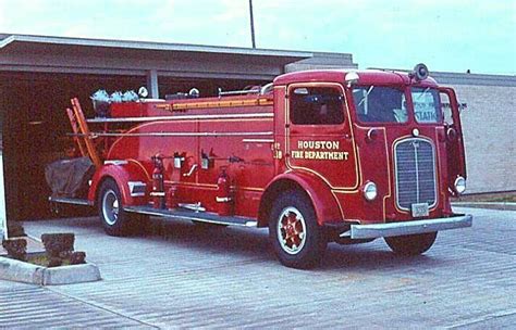 Houston Fire Department Fire Truck Houston Texas Usa 1940 Mack Eb