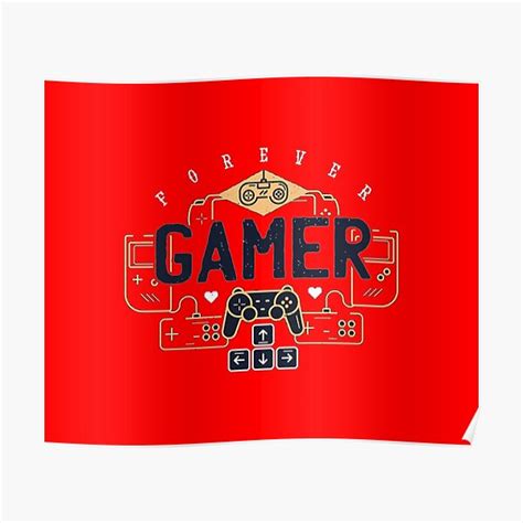 Video Gamer Forever Posters Redbubble