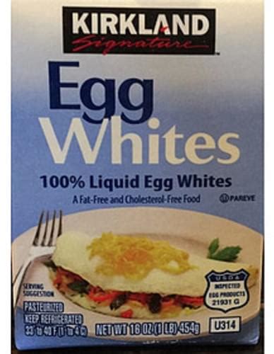 Kirkland Signature Egg Whites 46 G Nutrition Information Innit