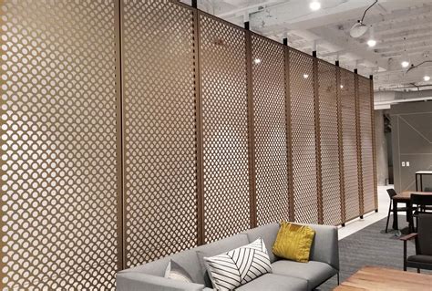 Interior Perforated Metal Panels Graphic Perf Photoreal Interior