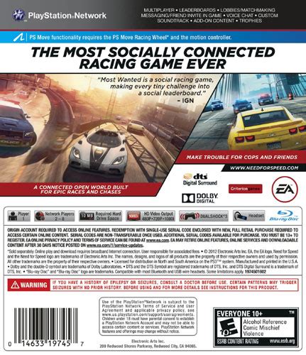 Best Buy Need For Speed Most Wanted Limited Edition PlayStation 3