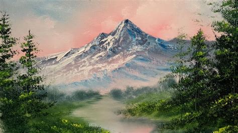 Painting A Sunset Mountain Landscape Quick And Easy Mountain