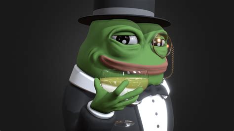 Tuxedo Pepe Buy Royalty Free 3d Model By Tonygrinayde Tonygrinayde