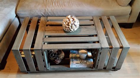 20 diy wooden crate coffee tables guide. Pin on Wood Crate Coffee Tables