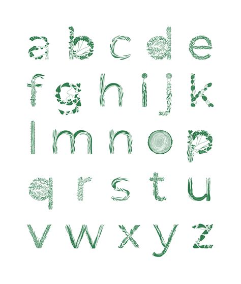 Natural Typeface On Behance