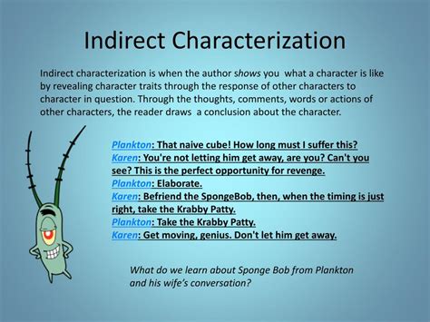 PPT - Characterization PowerPoint Presentation, free download - ID:2281657