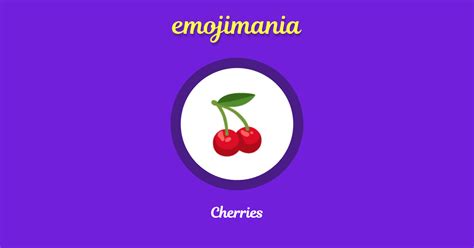 🍒 Cherries Emoji Copy And Paste Emojimania
