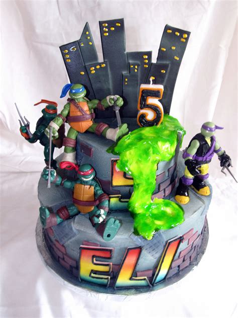 Teenage Mutant Ninja Turtle Cake — Birthday Cakes Ninja Turtle Birthday Cake Teenage Mutant
