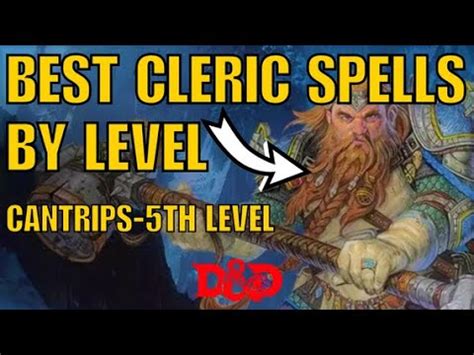 Best Cleric Spells By Level Dnd Class Spells Youtube