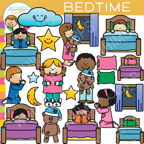 Kids Bedtime Clip Art Images And Illustrations Whimsy Clips