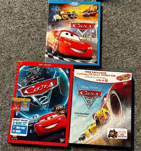 Disney Pixar Cars 1 2 And 3 Blu Raydvd With Slipsleeves Cars 3 Target