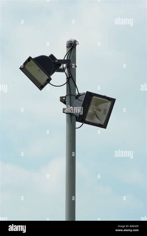 Car Park Halogen Security Safety Lamps Lights Stock Photo Alamy