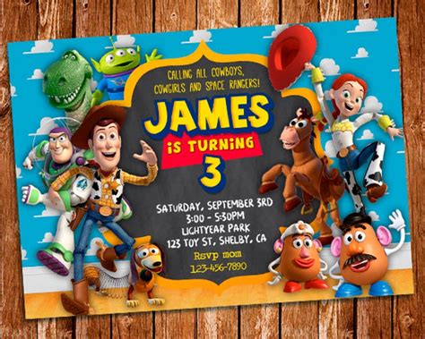 Invitación de Toy Story Toy Story para imprimir cumpleaños | Etsy