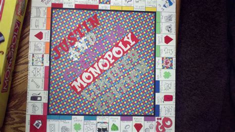 Homemade Monopoly Board Justins Christmas Present