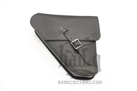 Harley Dyna Left Side Black Solo Bag Saddlebag Dl01 Badandg Customs