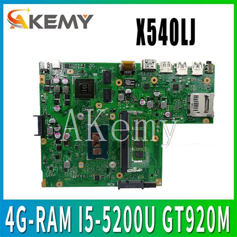 New Mainboard W4g Ram I5 5200u Gt920m For Asus X540l F540l X540lj