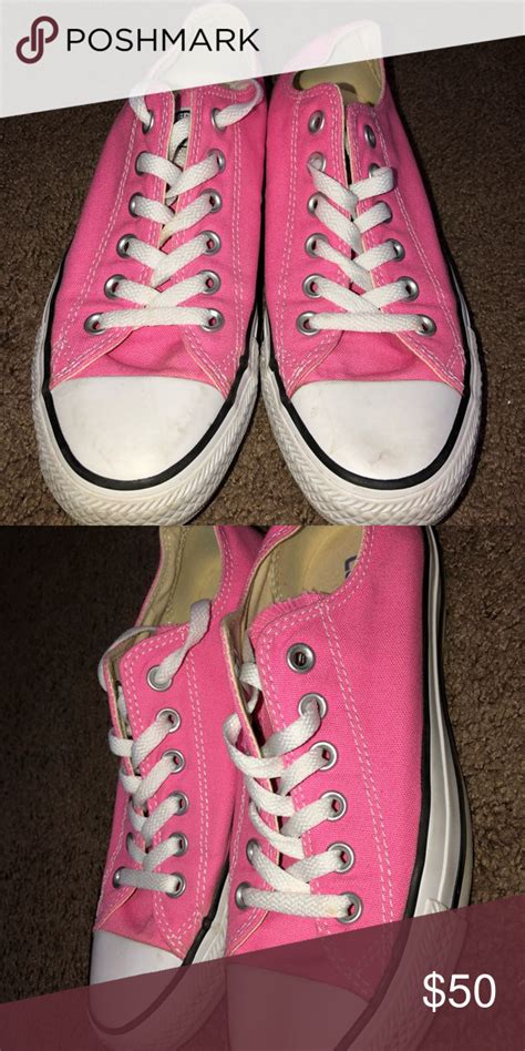 Pink Low Top Converse 💞 Low Top Converse Converse Chuck Taylor Sneakers