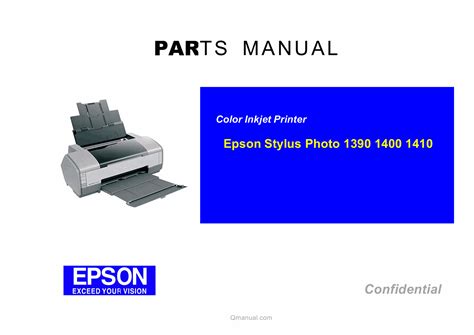 ■ us letter maintaining the epson stylus photo 1410 follow the steps in these sections to keep your epson. EPSON StylusPhoto 1390 1400 1410 Parts Manual