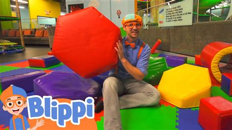 Blippi Visits Kids Club Indoor Playground Learn Shapes And Colors