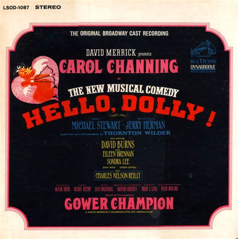 Hello Dolly The Original Broadway Cast Recording By David Merrick