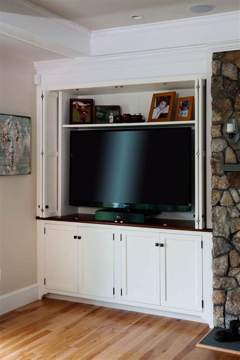 Folding Doors To Hide Tv Living Room Built Ins Narrow Living Room