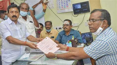 Dmk Aiadmk Candidates File Papers In Villupuram And Cuddalore The Hindu