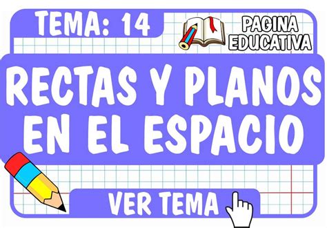 Rectas Y Planos En El Espacio Formulas Y Ejercicios