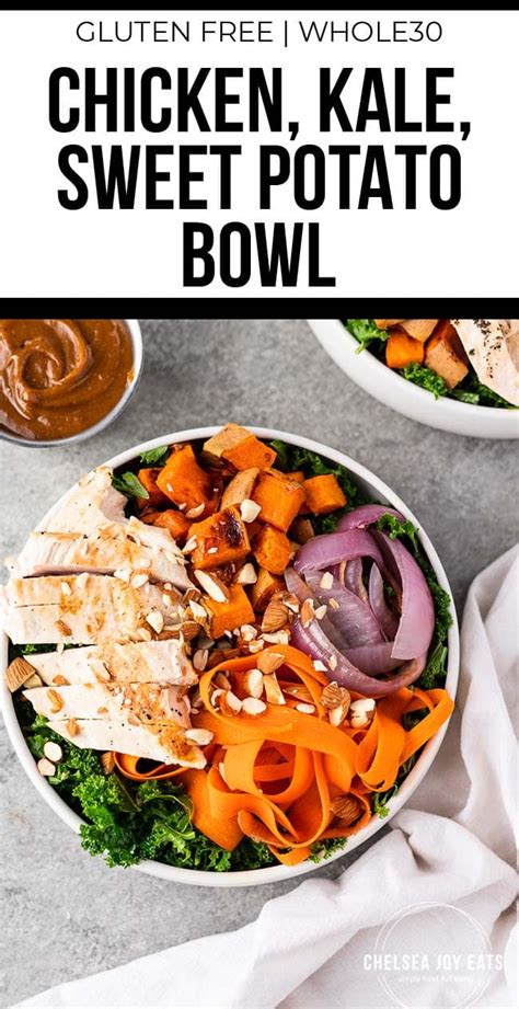 Chicken Kale And Sweet Potato Bowl