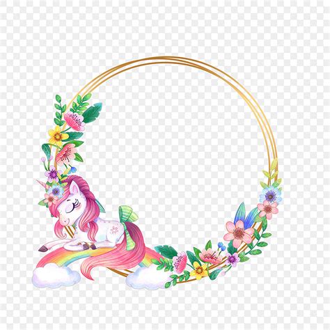 Unicorn Border PNG Vector PSD And Clipart With Transparent