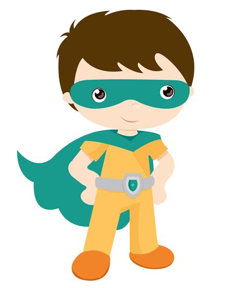 Kids dressed as Superheroes Clipart. - Oh My Fiesta! for Geeks