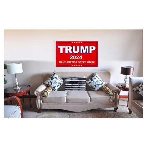 2024 donald trump make america great again fade resistant 3x5 indoor outdoor flag thick fabric