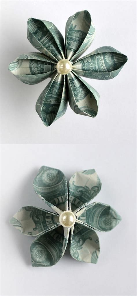 My Money Double Sided Flower Modular Dollar Origami Tutorial Diy By