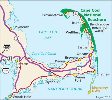 Printable Map Of Cape Cod Towns