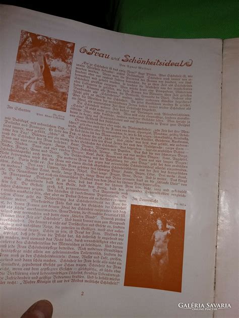1926 Vintage Antique German Lachendes Leben Naturist Adult Erotic Magazine According To The