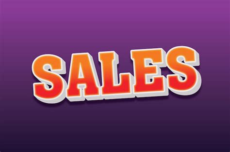 Premium Vector A Colorful Text With The Word Sales In Orange And White